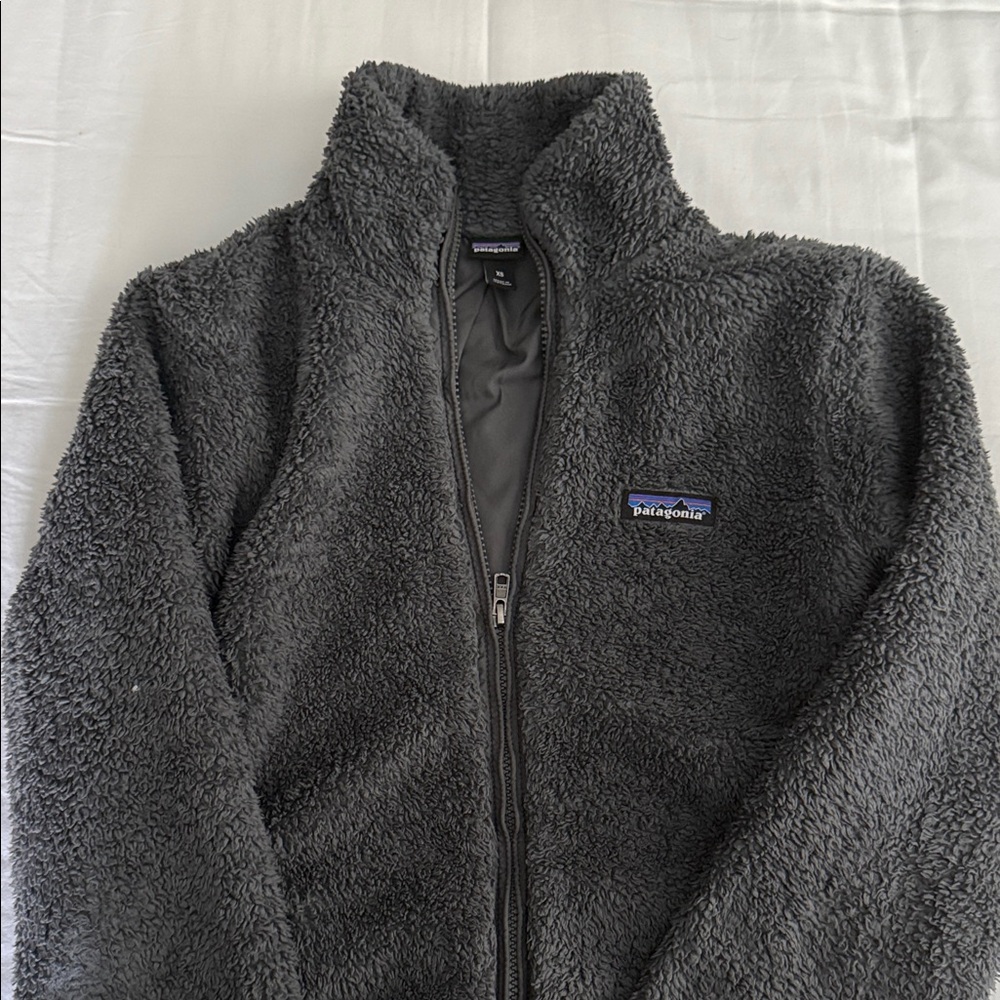 Patagonia Charcoal Sherpa Fleece Jacket